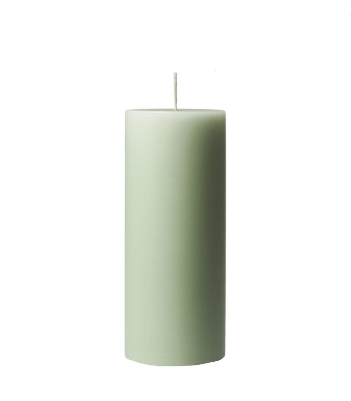 Válcová svíčka, průměr 6 cm, výška 10cm - ANTIQUE GREEN, 1ks